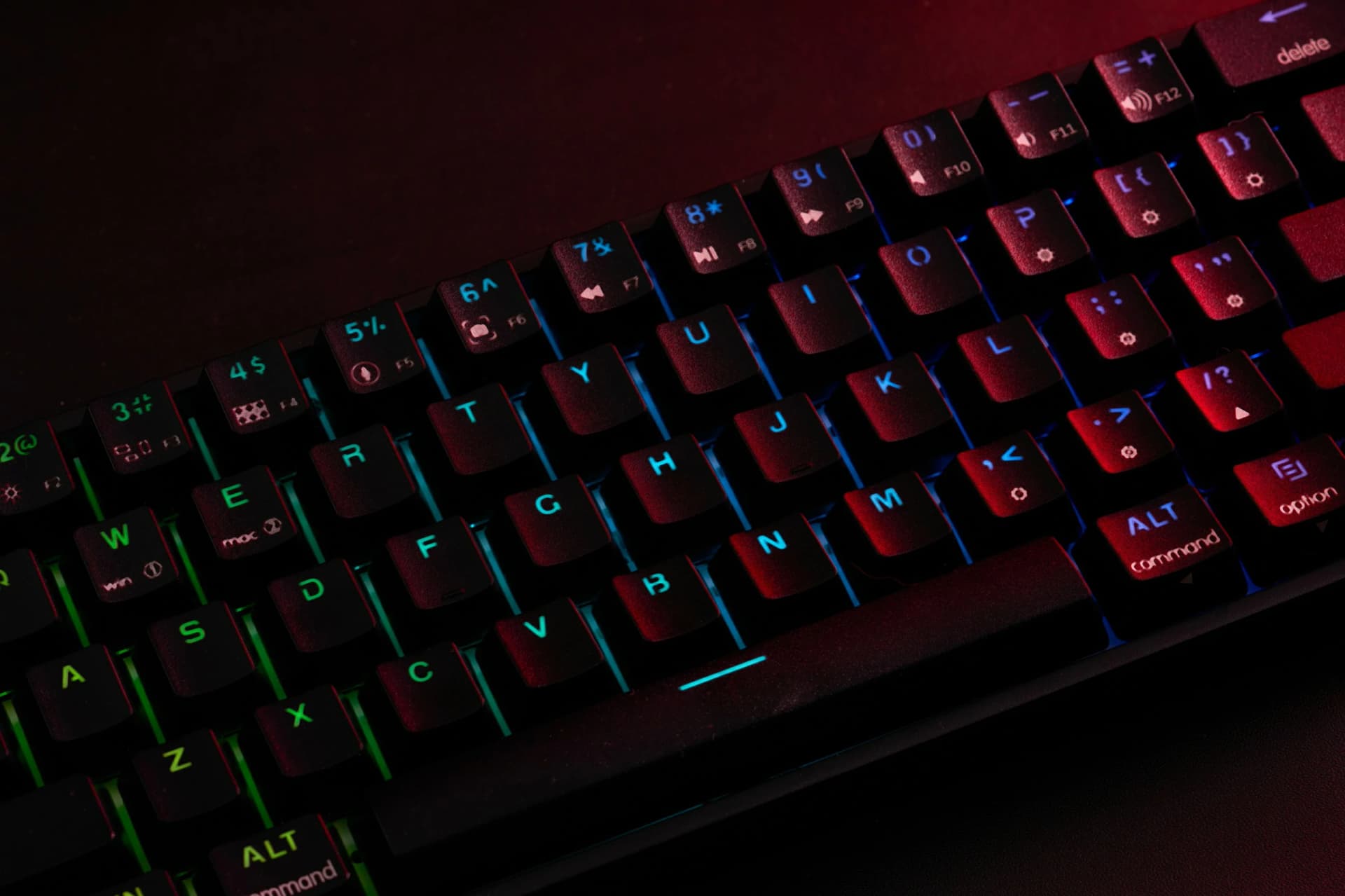 תאורת RGB north-facing + side underglow