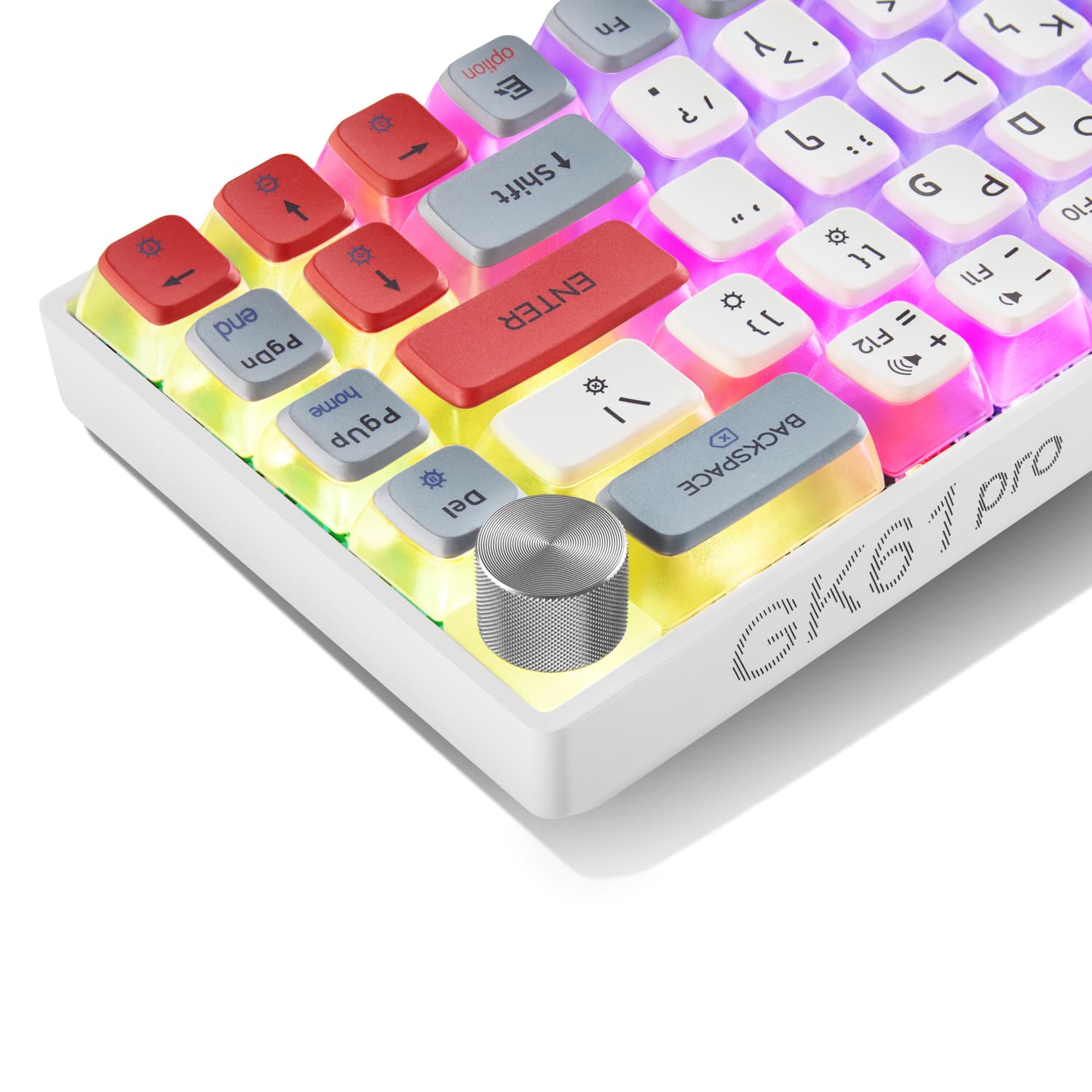 GK61 Pro בצבע אדום-לבן - 2